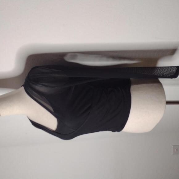 NWT Ultra Flirt Women's Black/Mesh Top Size Large - Picture 2 of 9